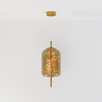 A  Amber / 5.9" Dia x 8.7" H (15cm Dia x 22cm H)