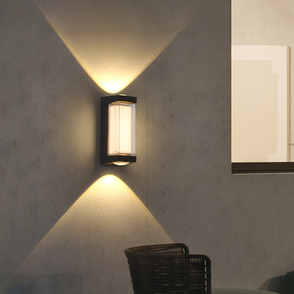 Outdoor Led Porch Lights with Integrated LED and Frosted Acrylic Lens