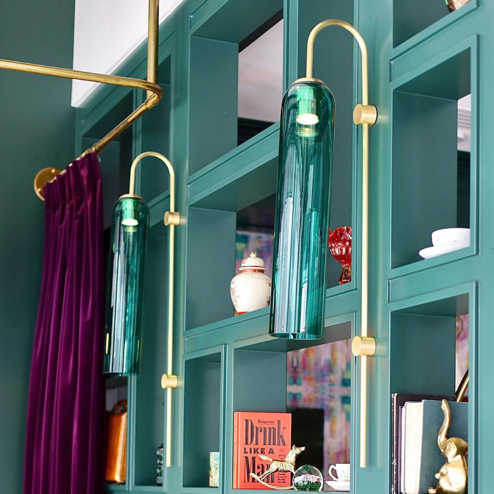 Modern Capsule Glass Wall Sconce - Elongated Gooseneck Pill Light
