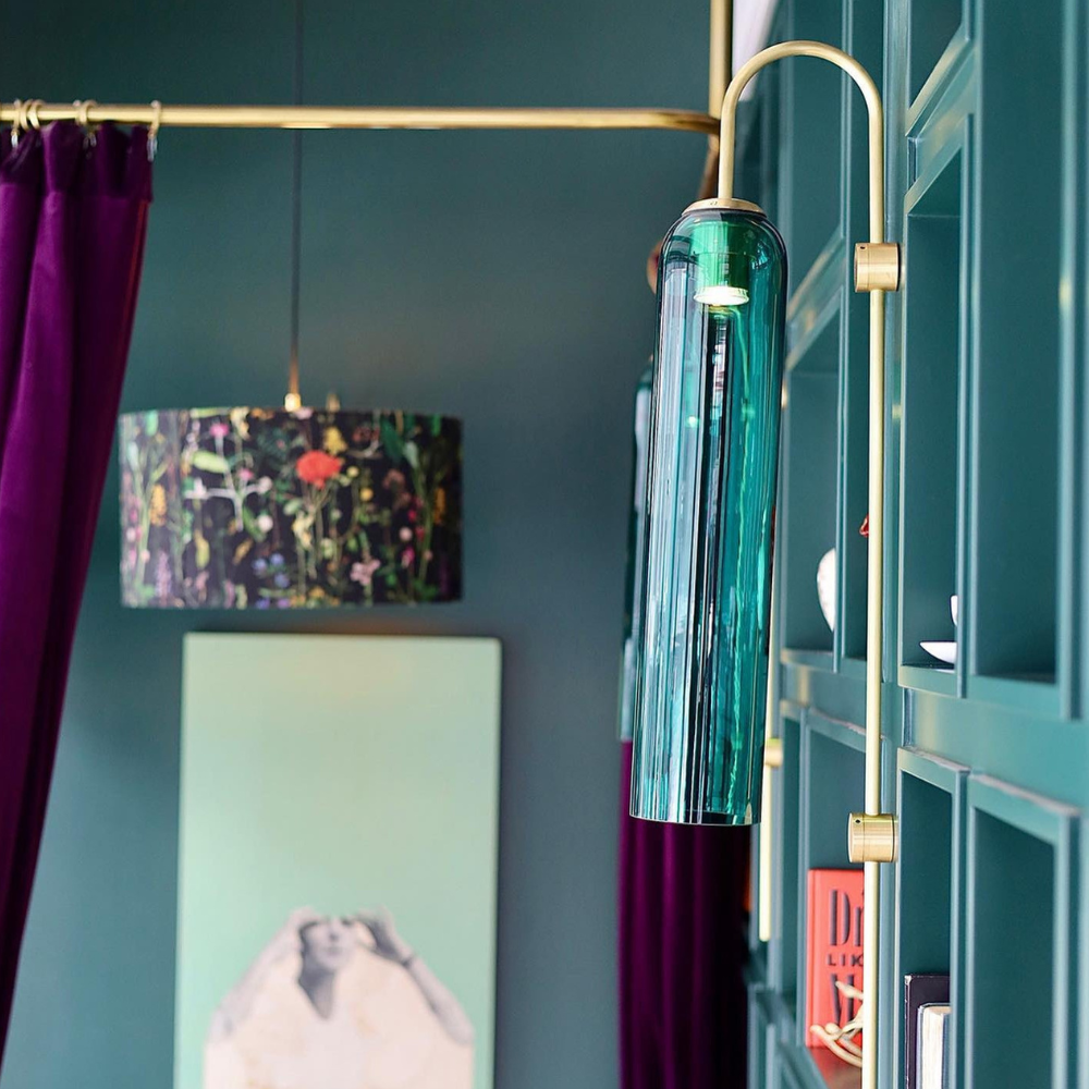 Modern Capsule Glass Wall Sconce - Elongated Gooseneck Pill Light