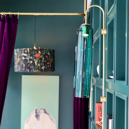 Modern Capsule Glass Wall Sconce - Elongated Gooseneck Pill Light