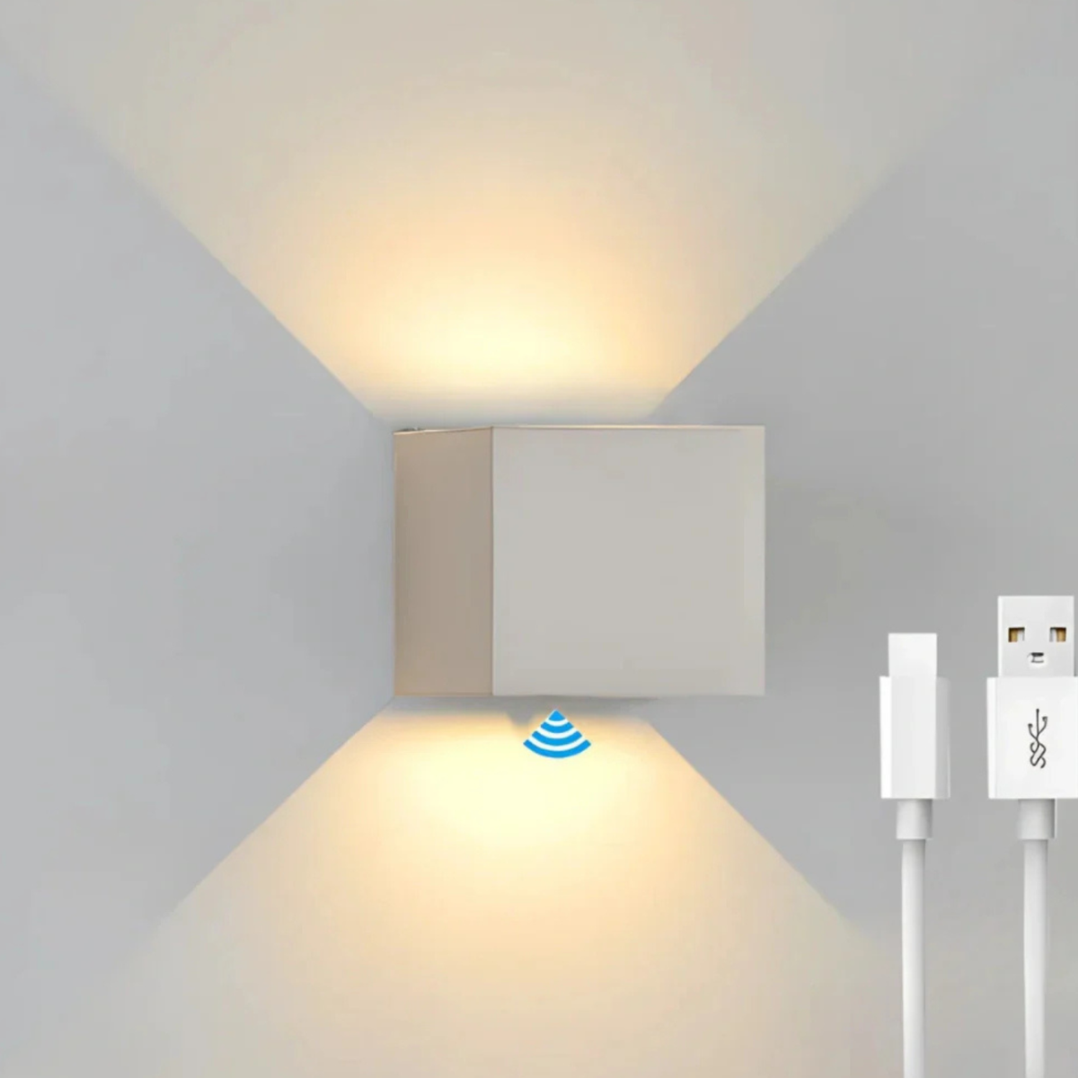 Adjustable Beam Cube Wall Light