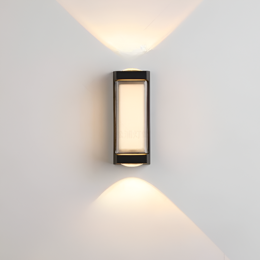 Outdoor Led Porch Lights with Integrated LED and Frosted Acrylic Lens
