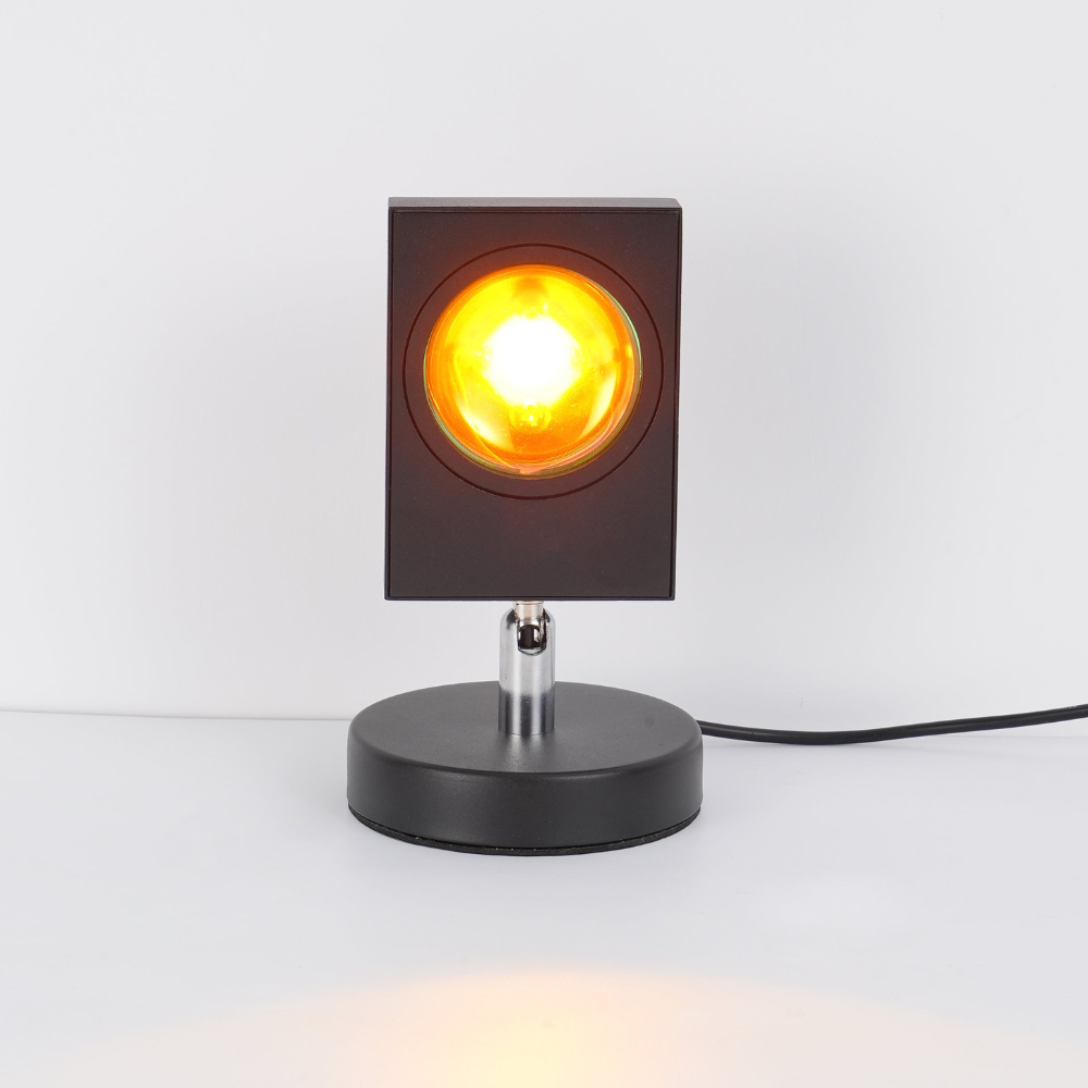 Modern Sunset Projector Lamp - Architectural Halo Mood Light for Photography