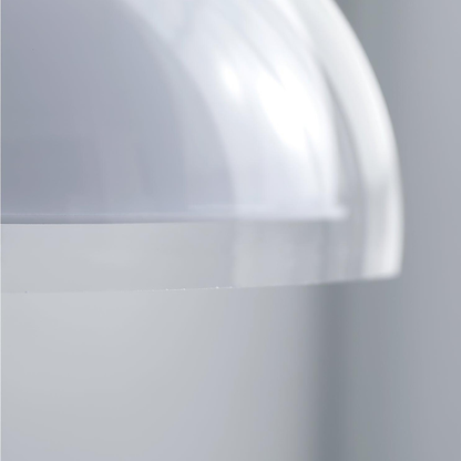 Floor Lamp with Double Layer Acrylic Dome Shade and Chrome Metal Post