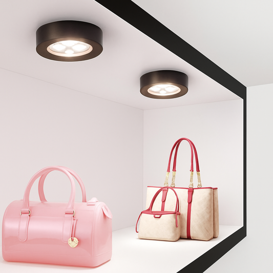 LED Undercabinet Lights with Surface Mounted Aluminum Housing - Mini Spotlight