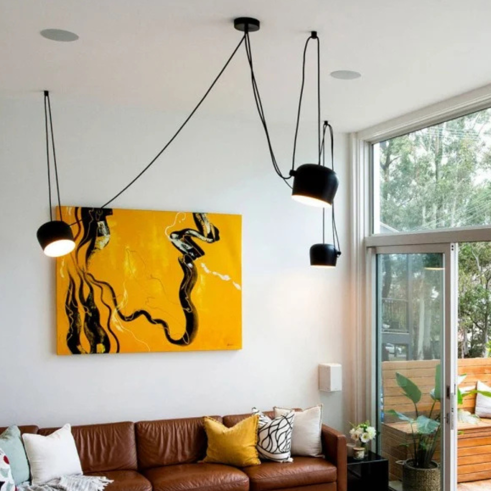 Modern Draped Bell Pendant Light - Multi-Cable Adjustable Pendant Lights