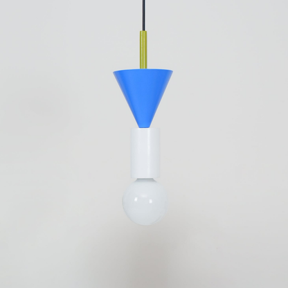 Nordic Geometric Wood Pendant Light - Modern Hand-Turned Orbital Hanging Lamp