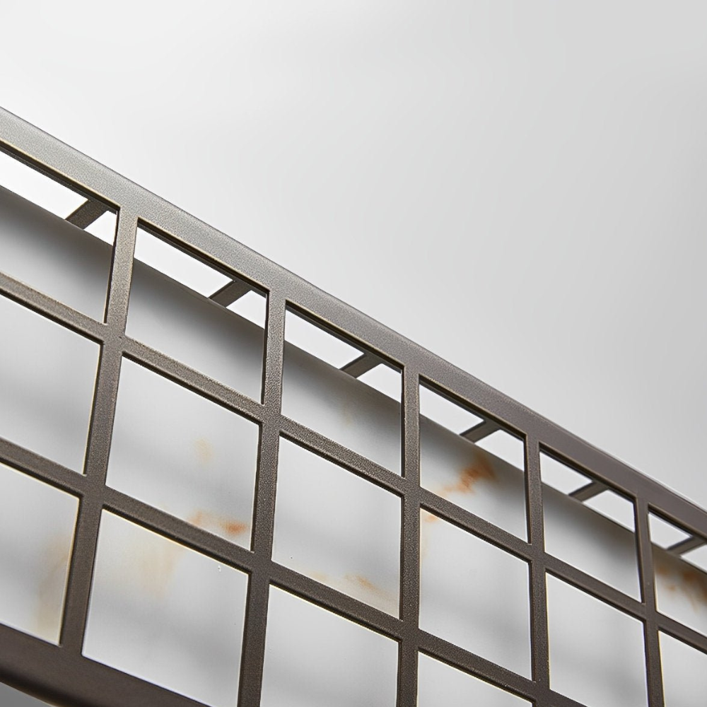 Porch Light with Stainless Steel Housing and Stone Texture - Weather Ready