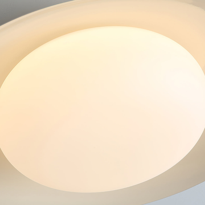 Low-Profile Acrylic Disk Ceiling Lamp - Architectural Cream LED Sconce