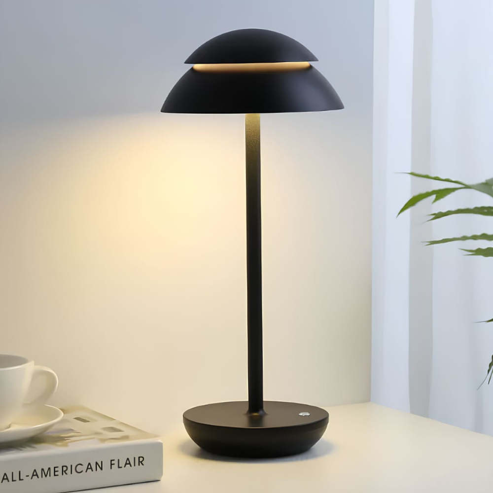 Scandinavian Minimalist Cordless LED Table Lamp - Dimmable Rechargeable Light