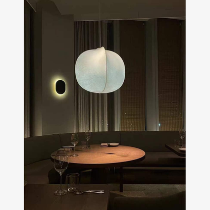 Modern Wabi-Sabi Fiber Pendant Light - Minimalist Cloud-Inspired Hanging Lamp