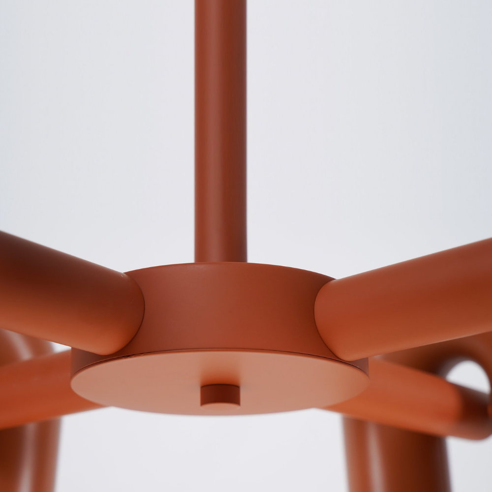 Modern U-Shaped Modular Chandelier - Sculptural Arch Tubular Pendant Light
