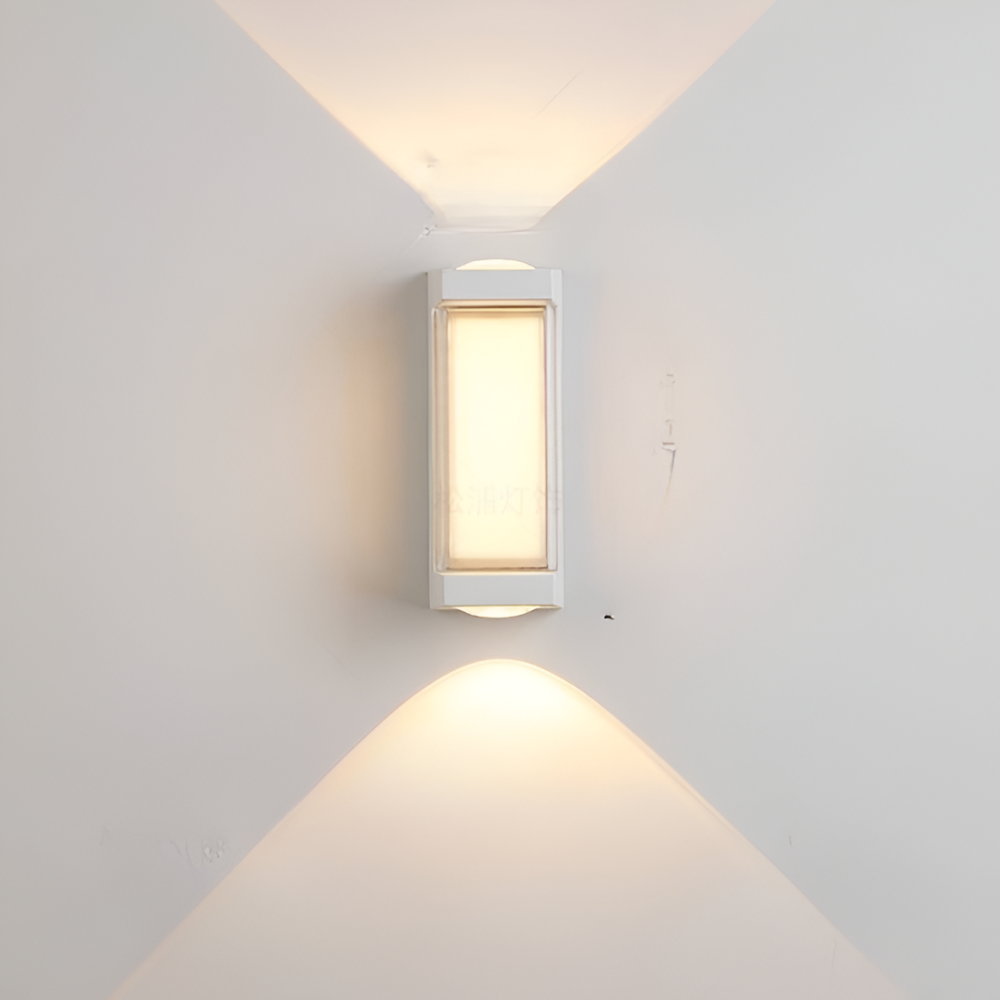Outdoor Led Porch Lights with Integrated LED and Frosted Acrylic Lens
