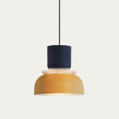 Stacked Bowl Hanging Lamp with Matte Finish - Nordic Geometric Style