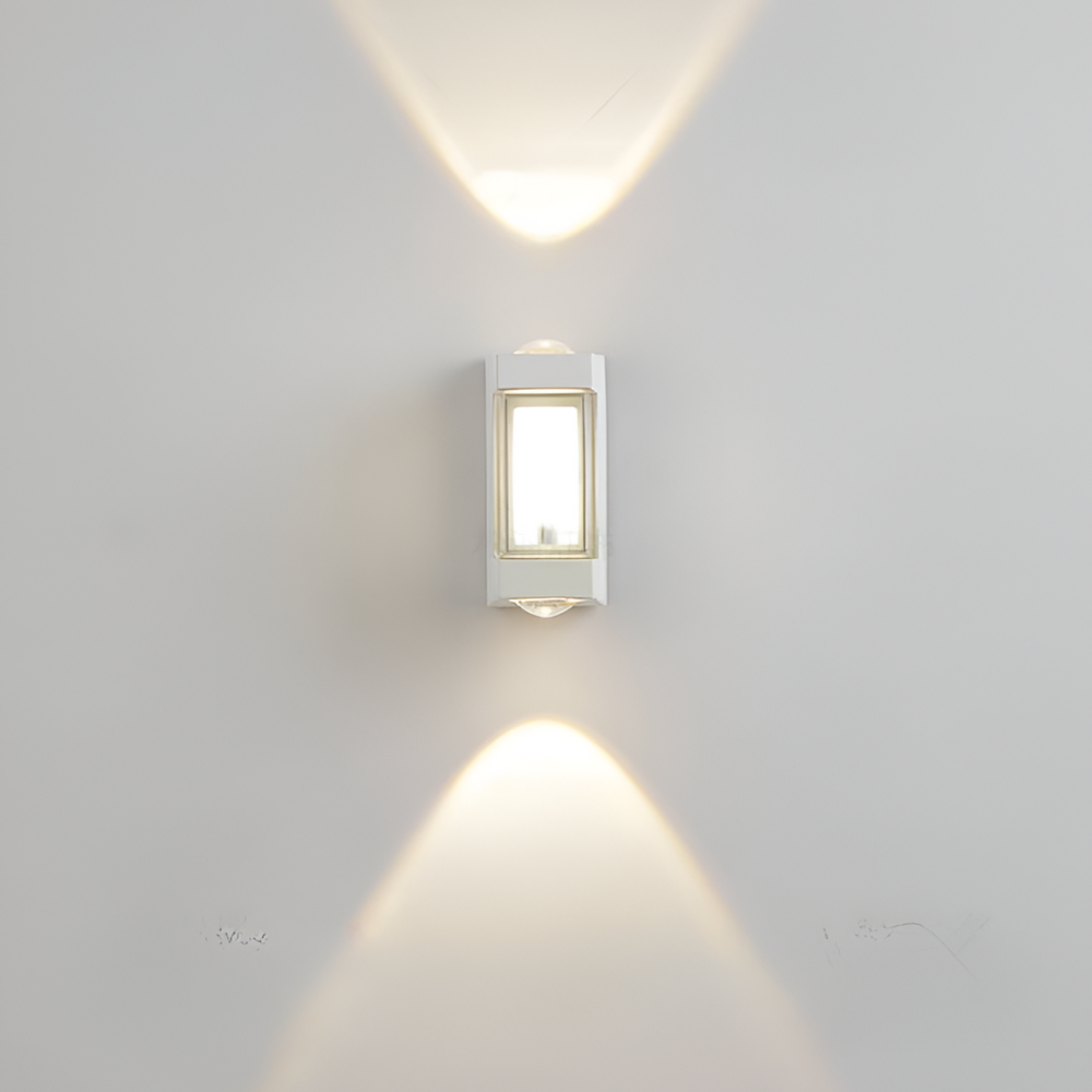 Outdoor Led Porch Lights with Integrated LED and Frosted Acrylic Lens