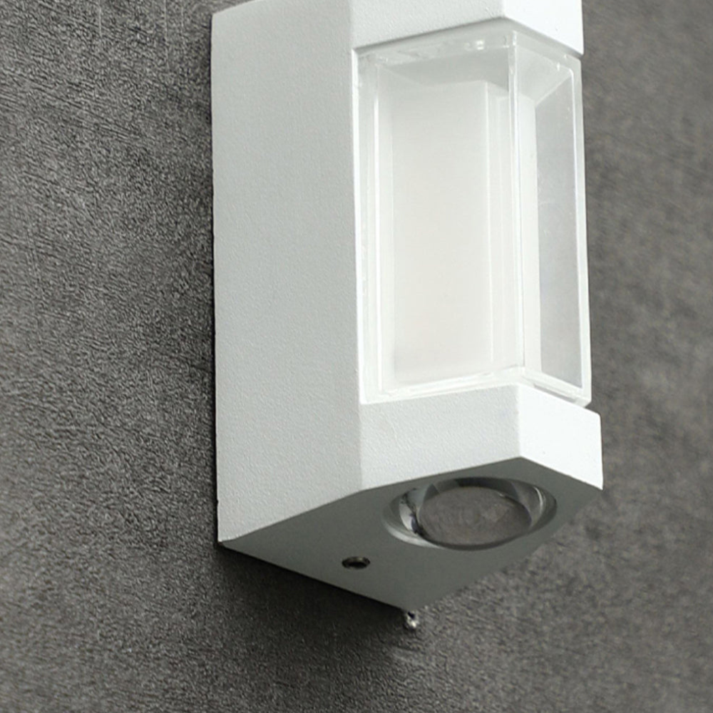 Outdoor Led Porch Lights with Integrated LED and Frosted Acrylic Lens