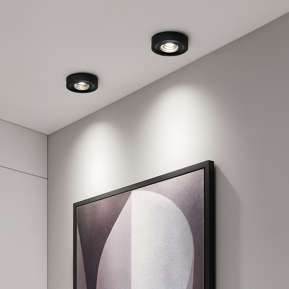 LED Undercabinet Lights with Surface Mounted Aluminum Housing - Mini Spotlight