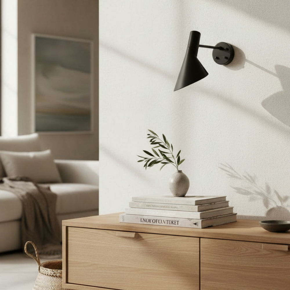 Modern Tapered Metal Wall Sconce - Nordic Asymmetrical Task Light