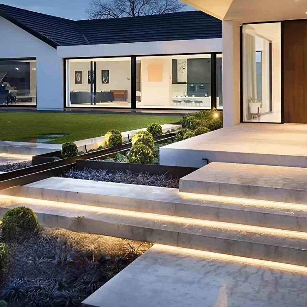 COB LED Strip for Outdoor Stairs and Landscape - Modern Hardscape Light
