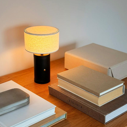 Modern Portable Fabric Table Lamp -Nordic Rechargeable Desk Lamp