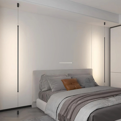 Adjustable Floor Lamp with Floor-to-Ceiling Vertical Line - High Modern Minimalist