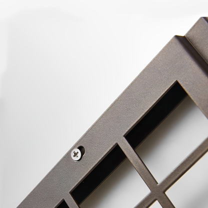 Porch Light with Stainless Steel Housing and Stone Texture - Weather Ready