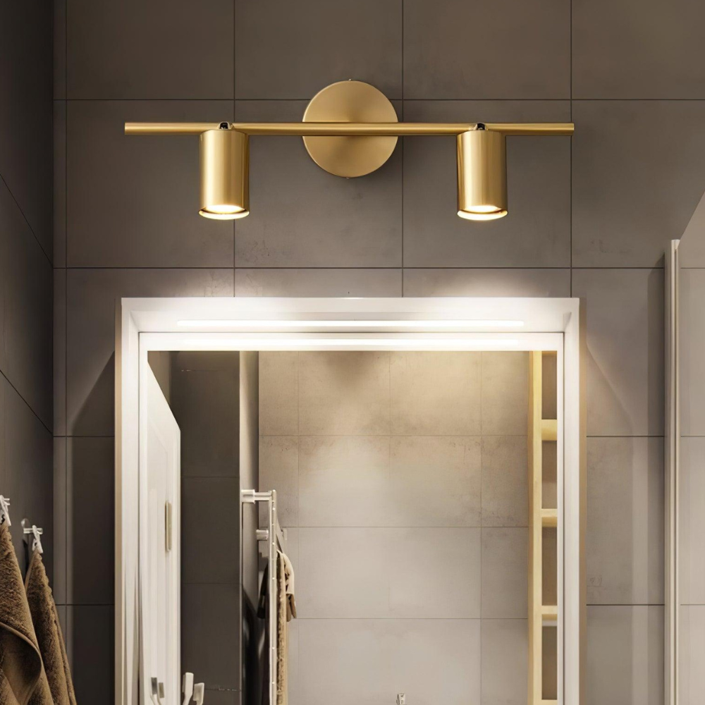 Led vanity lights with Adjustable Twin Cylinder Heads - Industrial Modern