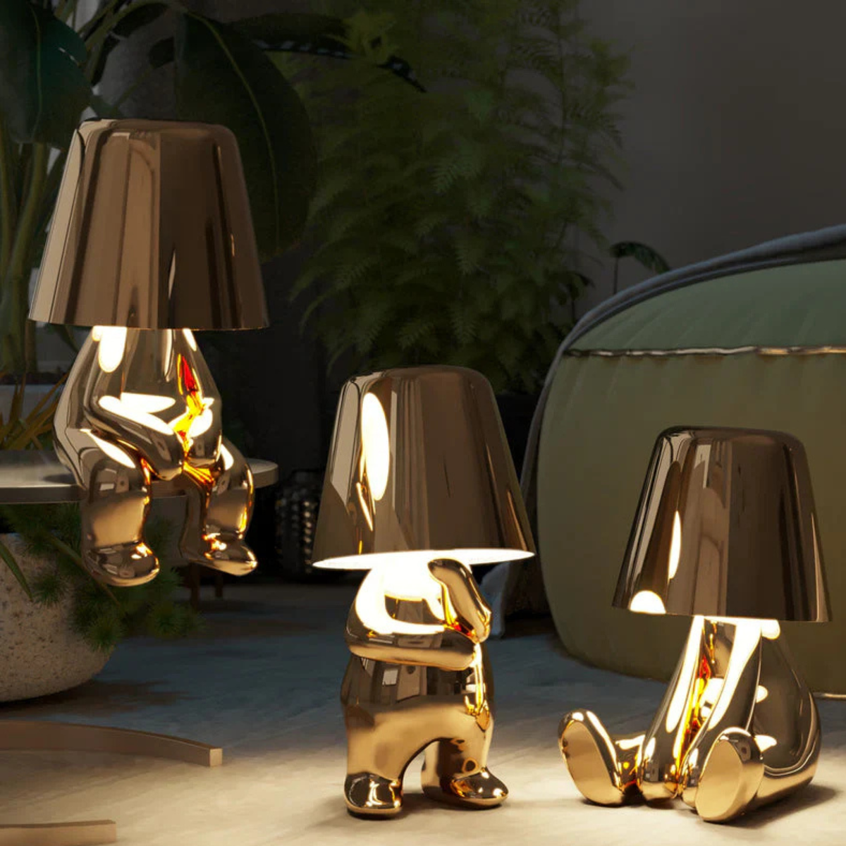Touch-Control Table Lamp Figurine