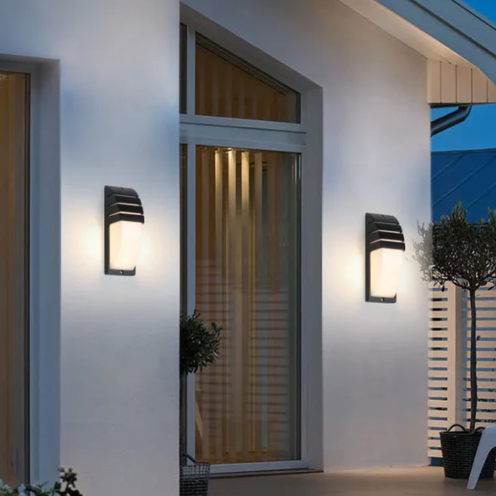 Entryway Light Fixtures with Motion Sensor - Modern Aluminum Wall Sconce