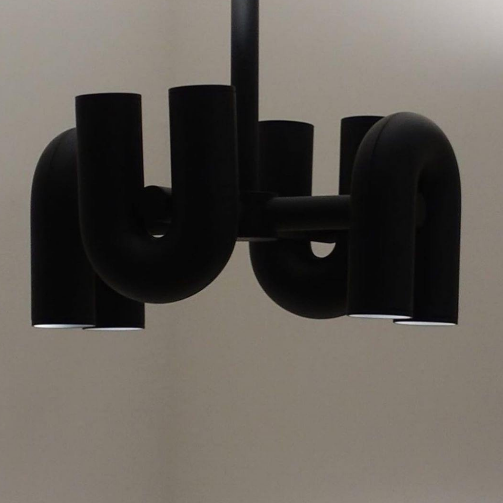 Modern U-Shaped Modular Chandelier - Sculptural Arch Tubular Pendant Light