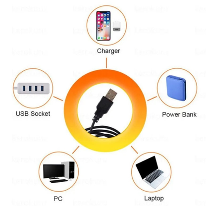 LED Sunset Lamp with 13 Color Modes - Portable Photography Modern