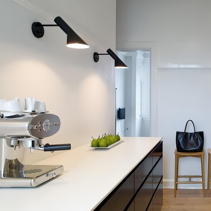 Modern Tapered Metal Wall Sconce - Nordic Asymmetrical Task Light