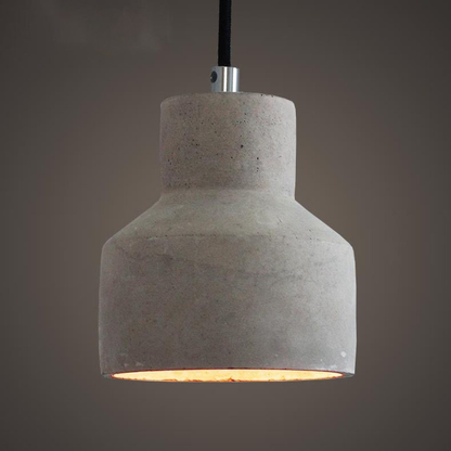 Modern Concrete Minimalist Pendant Light - Nordic Industrial Geometric Hanging Lamp