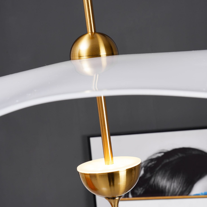 Modern Wavy Wing Pendant Light - Sculptural Floating Ribbon Hanging Lamp