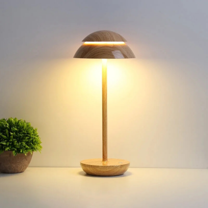 Scandinavian Minimalist Cordless LED Table Lamp - Dimmable Rechargeable Light