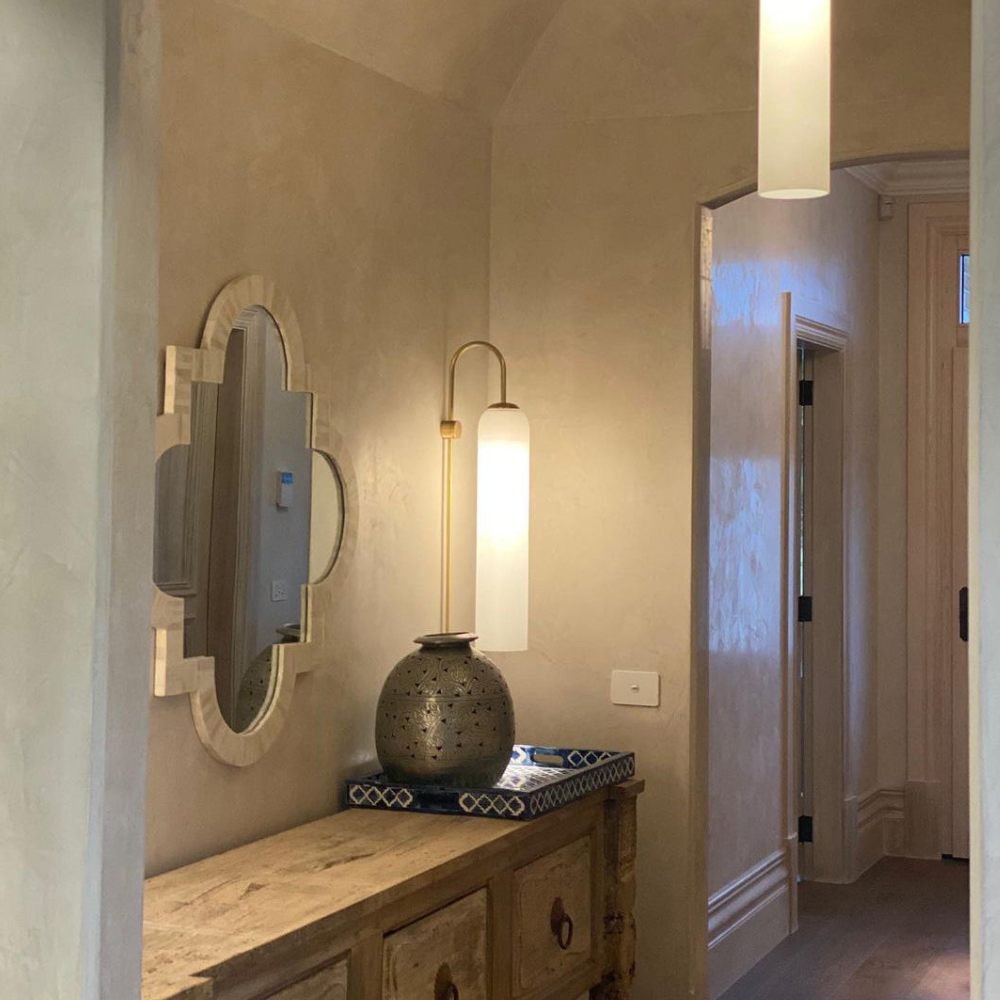 Modern Capsule Glass Wall Sconce - Elongated Gooseneck Pill Light