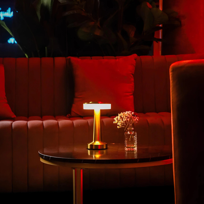 Cordless LED Disc Touch Lamp