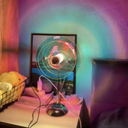 Rechargeable Sunset Lamp with Rotating Head - Mid Century Modern