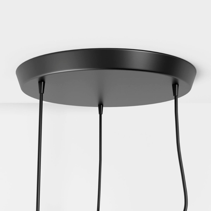 Pendant Light with Iron Figure Frame - Modern Mid Century Industrial