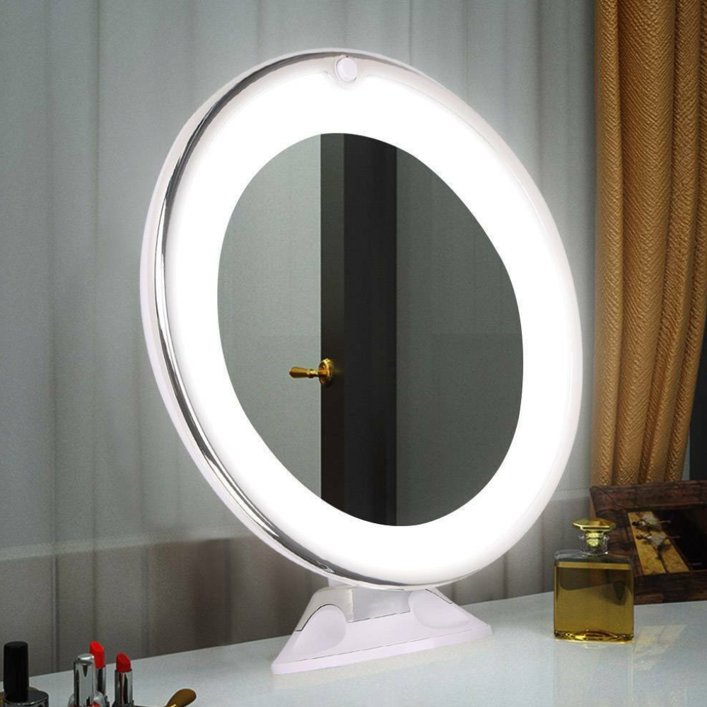 Led makeup mirror with Optical Zoom and Portable Frame - Contemporary Sconce