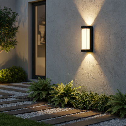 Outdoor Led Porch Lights with Integrated LED and Frosted Acrylic Lens