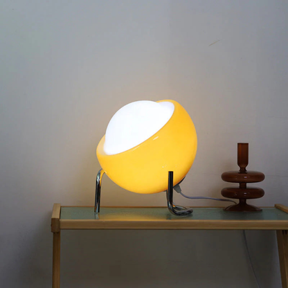 Retro Bauhaus Egg Shape Table Lamp - Warm Glow