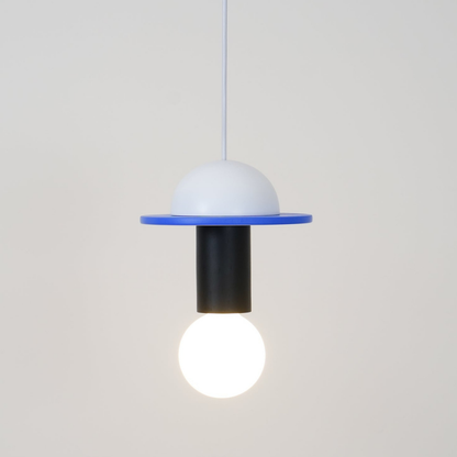 Nordic Geometric Wood Pendant Light - Modern Hand-Turned Orbital Hanging Lamp