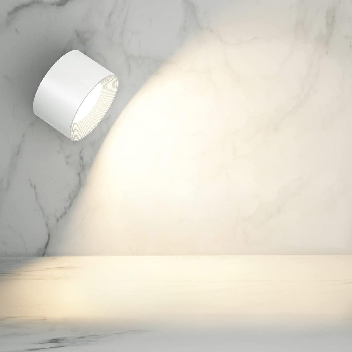 Pivot Stick-On Wall Light – 360° Magnetic Cordless Rechargeable Reading Lamp
