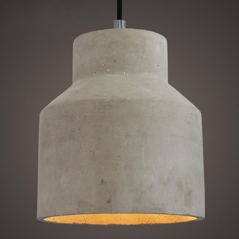 Modern Concrete Minimalist Pendant Light - Nordic Industrial Geometric Hanging Lamp