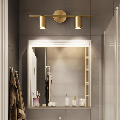 Led vanity lights with Adjustable Twin Cylinder Heads - Industrial Modern