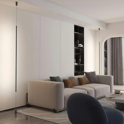 Adjustable Floor Lamp with Floor-to-Ceiling Vertical Line - High Modern Minimalist