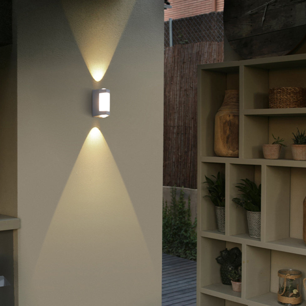 Outdoor Led Porch Lights with Integrated LED and Frosted Acrylic Lens
