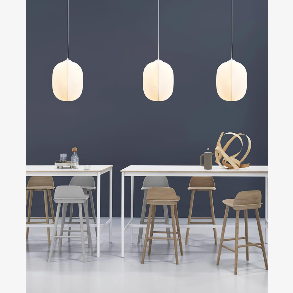 Modern Wabi-Sabi Fiber Pendant Light - Minimalist Cloud-Inspired Hanging Lamp
